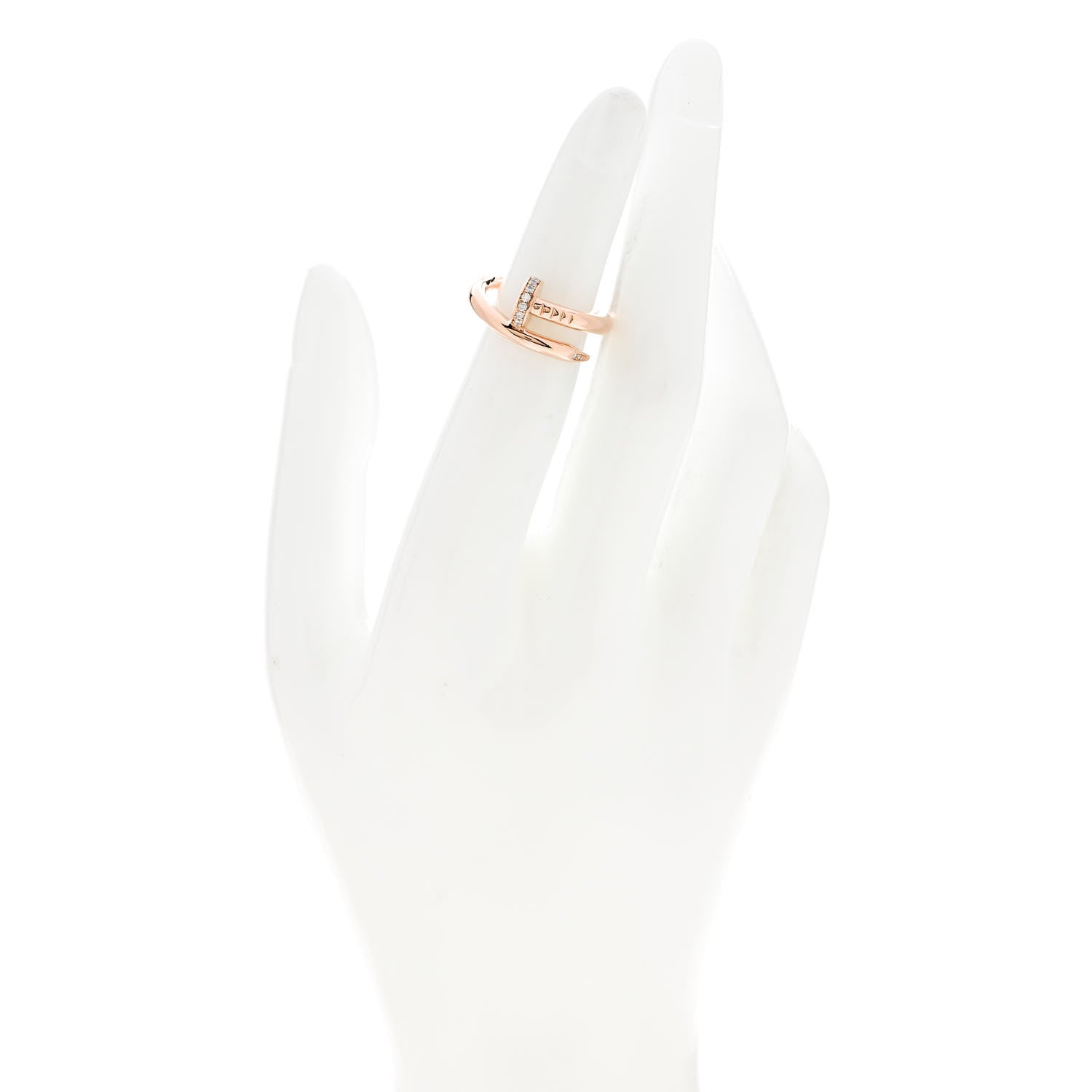 Cartier 18K Pink Gold Diamond Juste Un Clou Ring 50 5.25 2 of 5