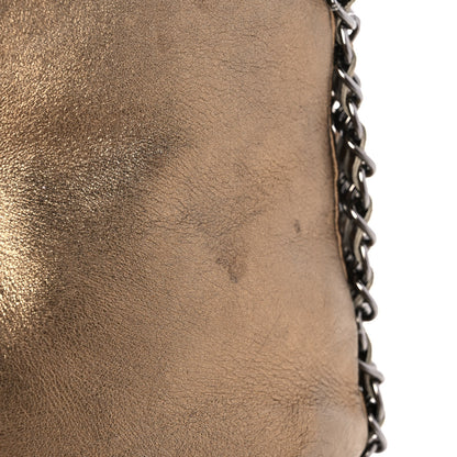 Chanel Metallic Lambskin Triple Chain Hobo Gold 11 of 12
