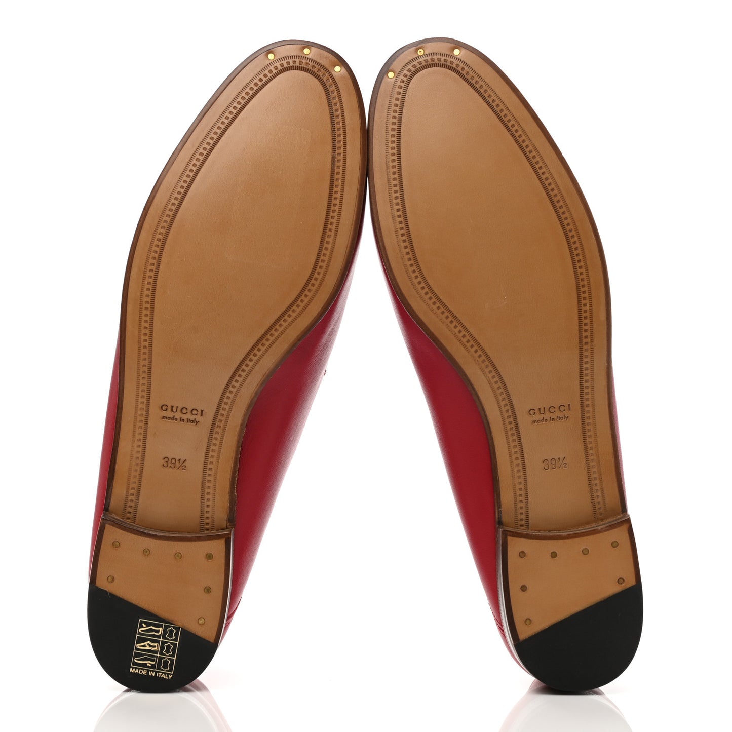 Lambskin Womens Brixton Horsebit Loafers 39.5 Hibiscus Red