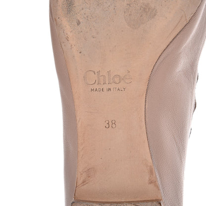 Chloe Calfskin Lauren Ballet Flats 38 Pink Tea 9 of 12
