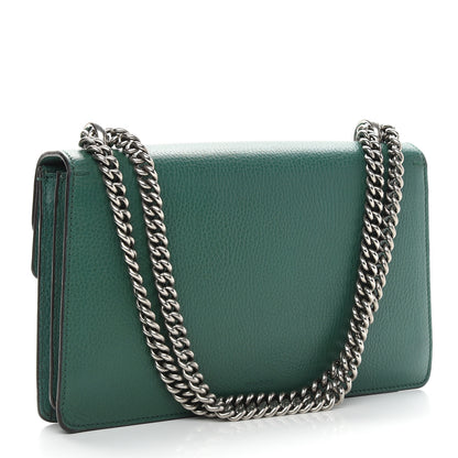Gucci Pebbled Calfskin Small Dionysus Shoulder Bag Emerald 3 of 12