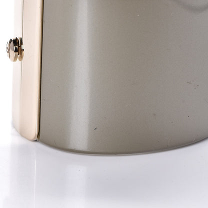 Chanel Resin CC Cuff Gold Pearly White 5 of 12