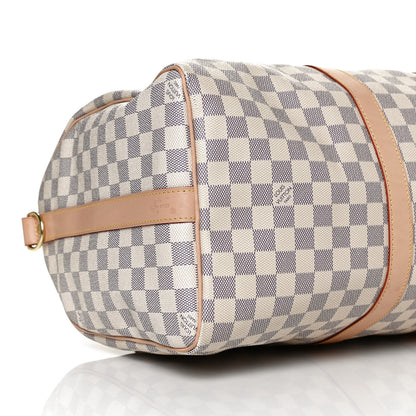 Louis Vuitton Damier Azur Keepall Bandouliere 45 8 of 10