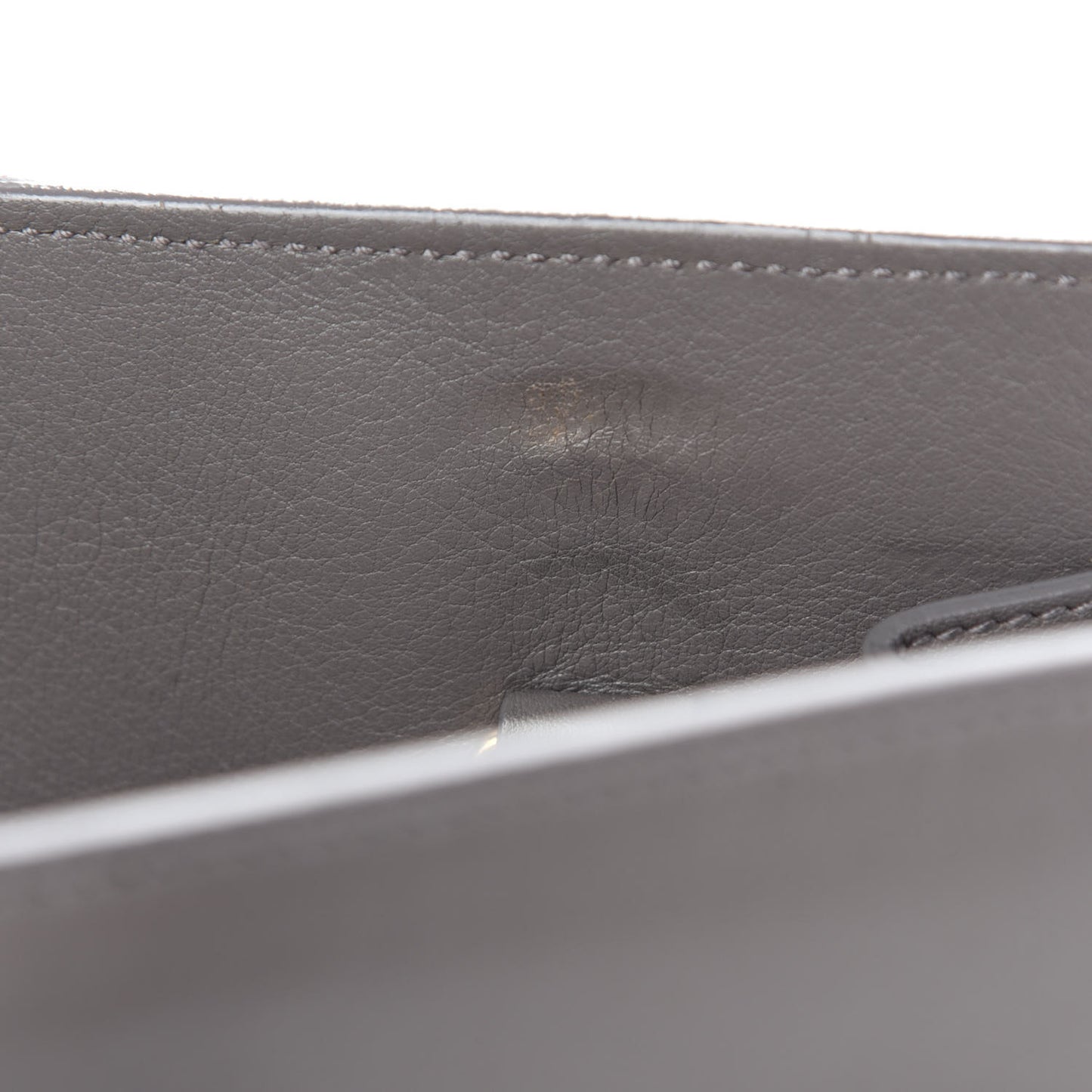 Grained Calfskin Small Sac De Jour Fog