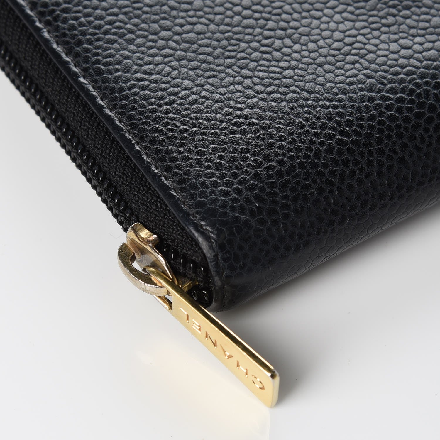Chanel Caviar CC Timeless Large Zip Around Wallet Black 11 of 14