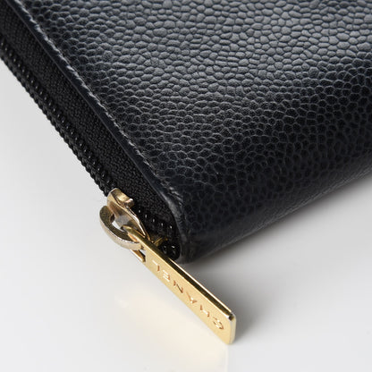 Chanel Caviar CC Timeless Large Zip Around Wallet Black 11 of 14