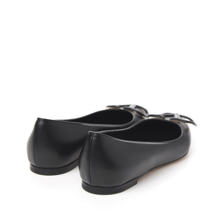 Valentino Garavani Nappa Vlogo Flats 37 Black 4 of 9