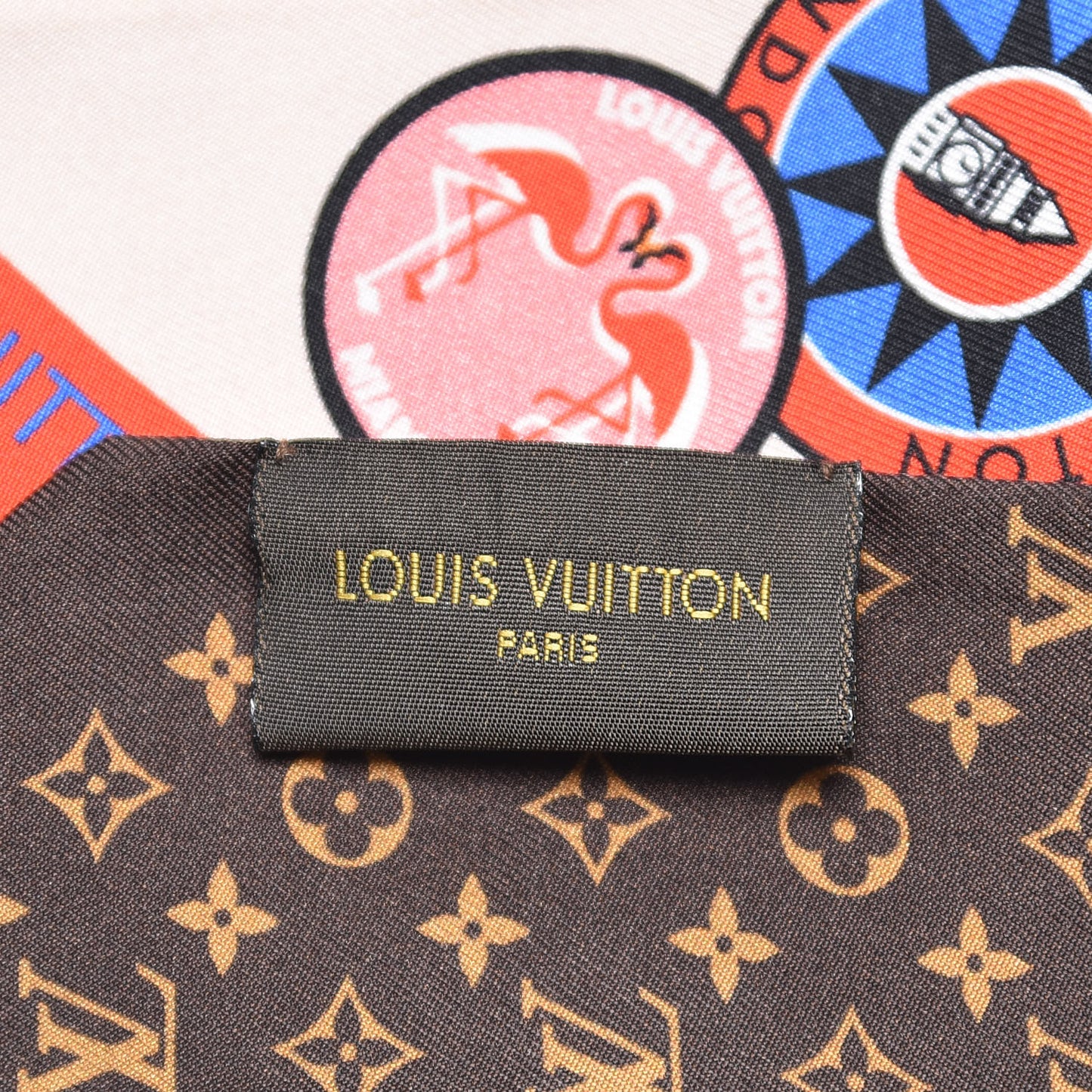 Silk Monogram World Tour Stickers BB Bandeau Nude