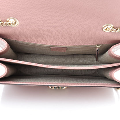 Gucci Dollar Calfskin Interlocking G Shoulder Bag Soft Pink 5 of 10