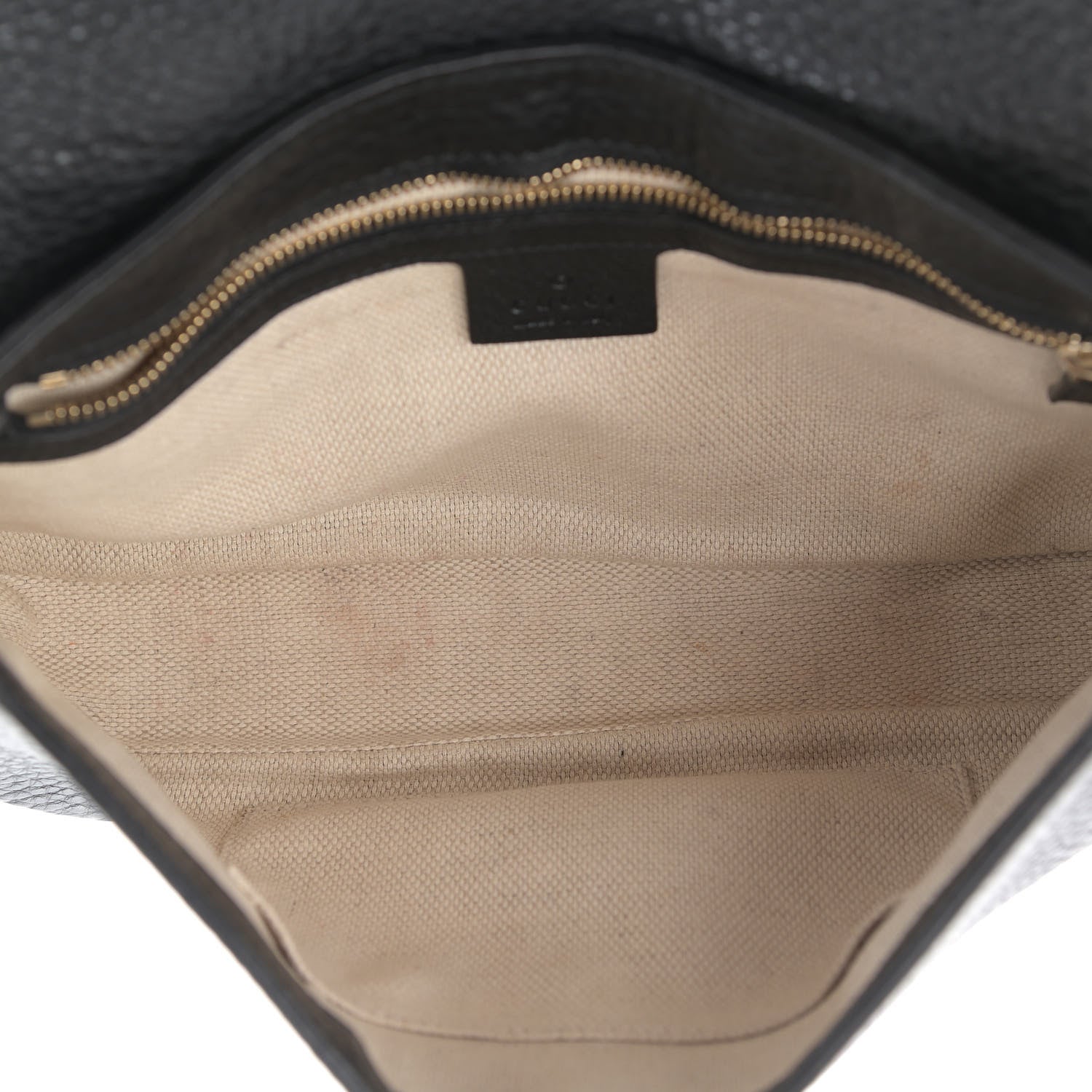 Gucci Pebbled Calfskin Medium Soho Flap Crossbody Black 5 of 11