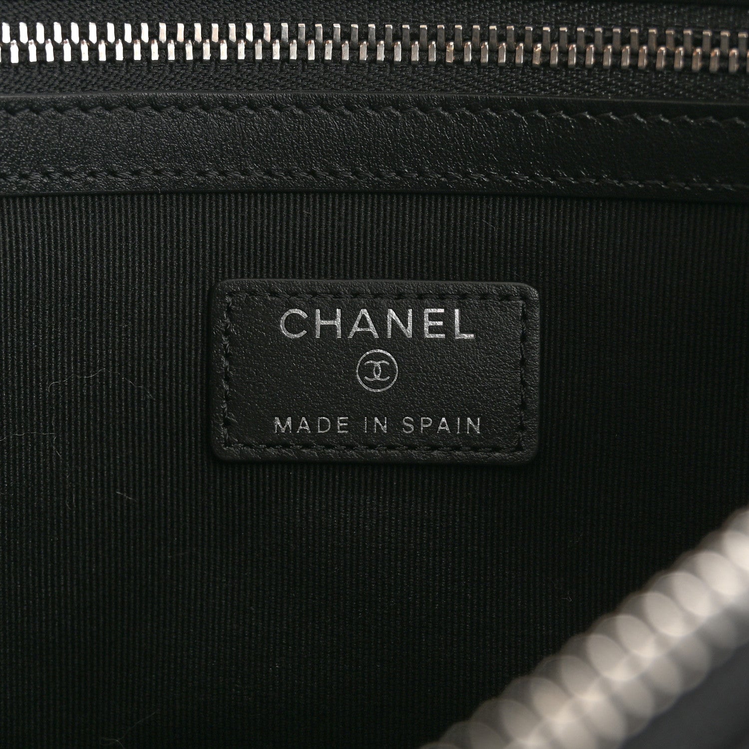 Chanel Caviar Quilted Medium Chanel 19 Cosmetic Case Black 6 of 9