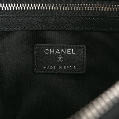 Chanel Caviar Quilted Medium Chanel 19 Cosmetic Case Black 6 of 9