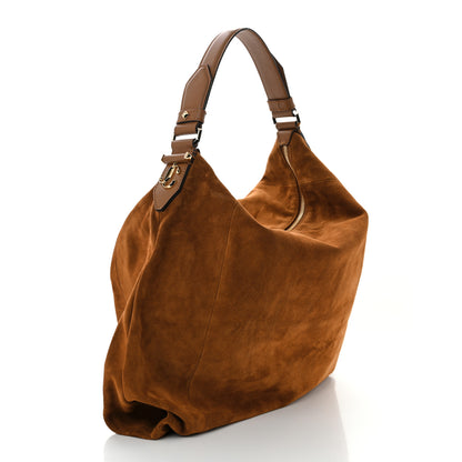 Jimmy Choo Suede Ana Hobo Bag Tan 3 of 10