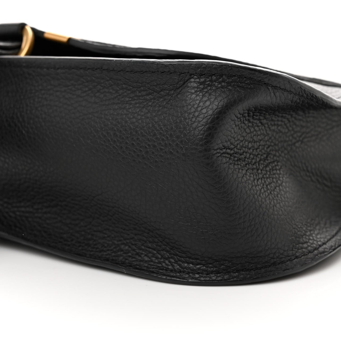 Calfskin Small Marcie Satchel Black
