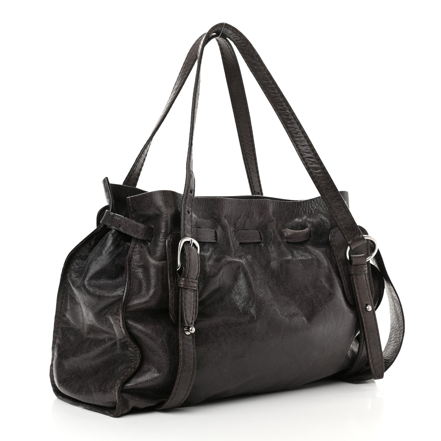 Miu Miu Vitello Vintage Tote Begonia 3 of 13