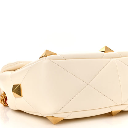 Valentino Garavani Nappa Medium Roman Stud Shoulder Bag Ivory 8 of 10