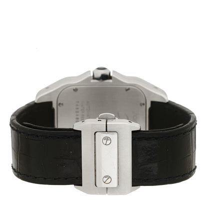 Cartier Stainless Steel Alligator 38mm Santos 100 Automatic Watch 3 of 4
