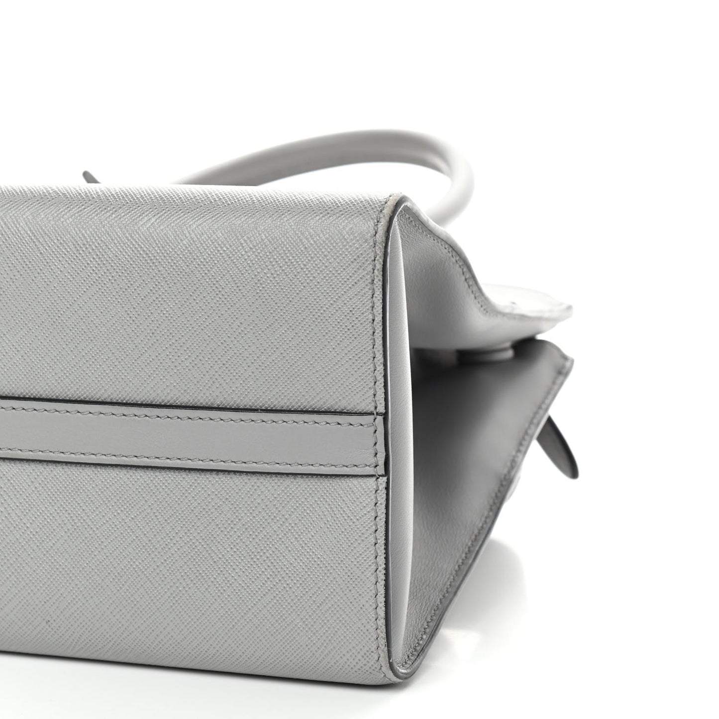 Saffiano City Calfskin Small Paradigme Bag Nube