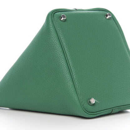 Hermes Taurillon Clemence Picotin Lock 18 PM Vert Vertigo 7 of 9