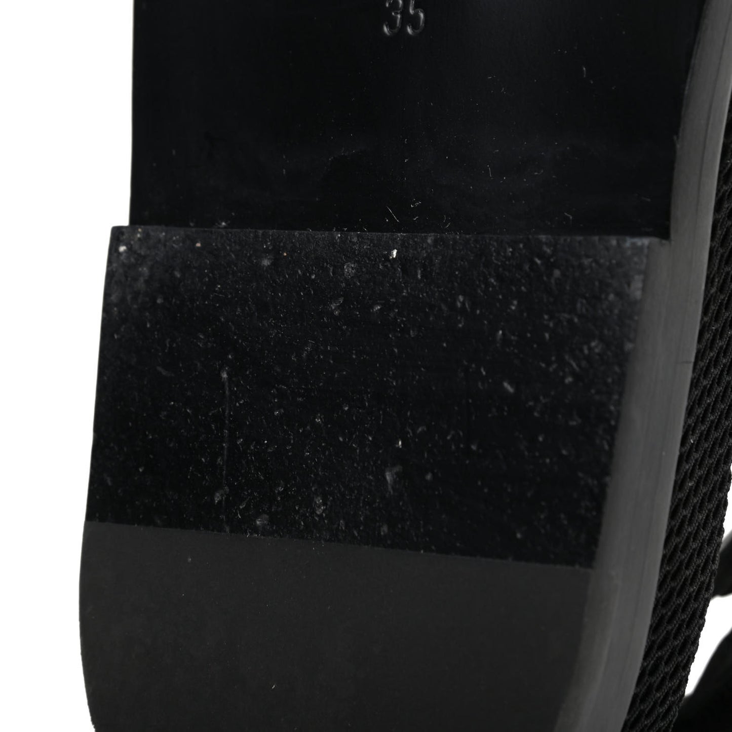 Fabric Velcro Dad Sandals 35 Black