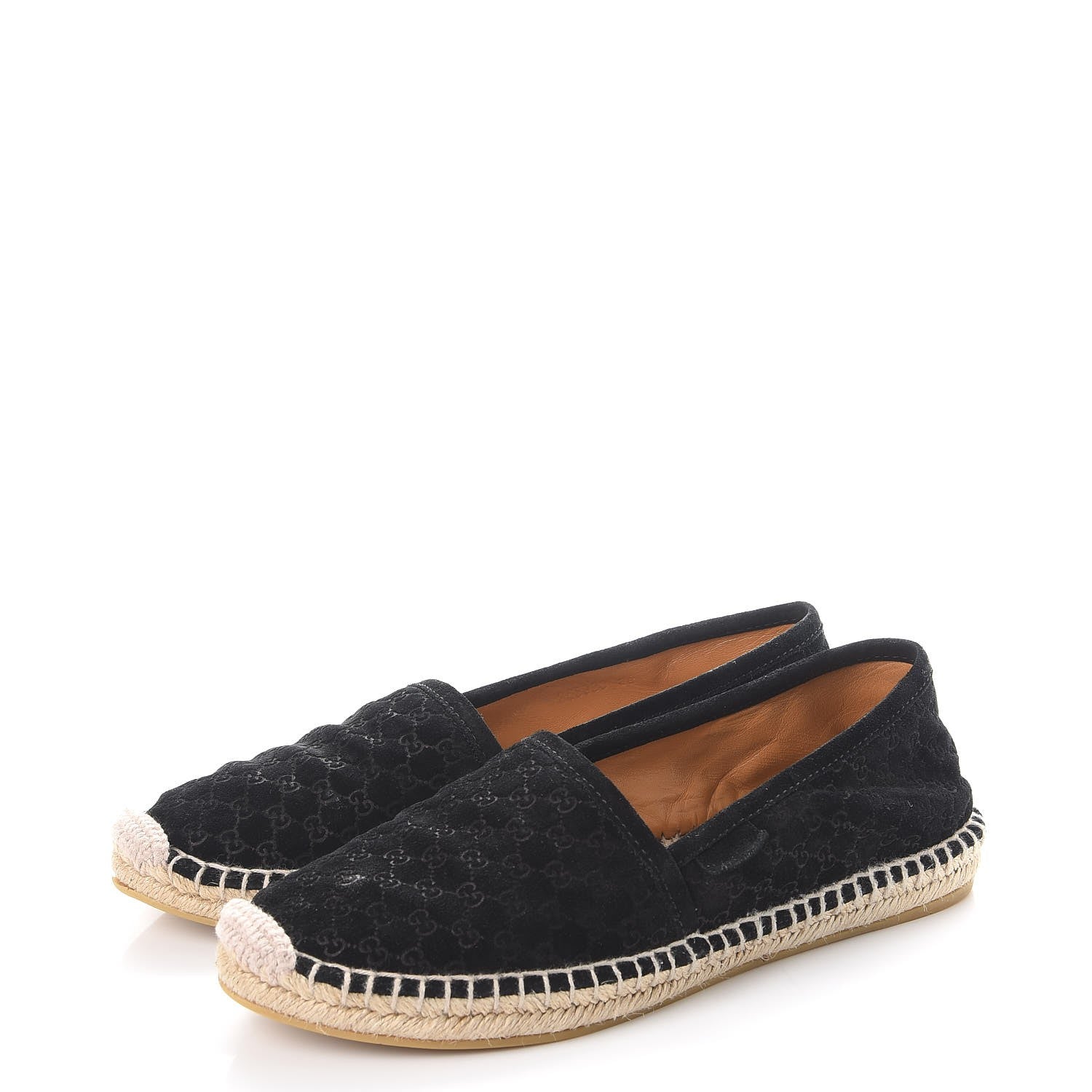 Gucci Suede Microguccissima Espadrilles 36 Black 3 of 12