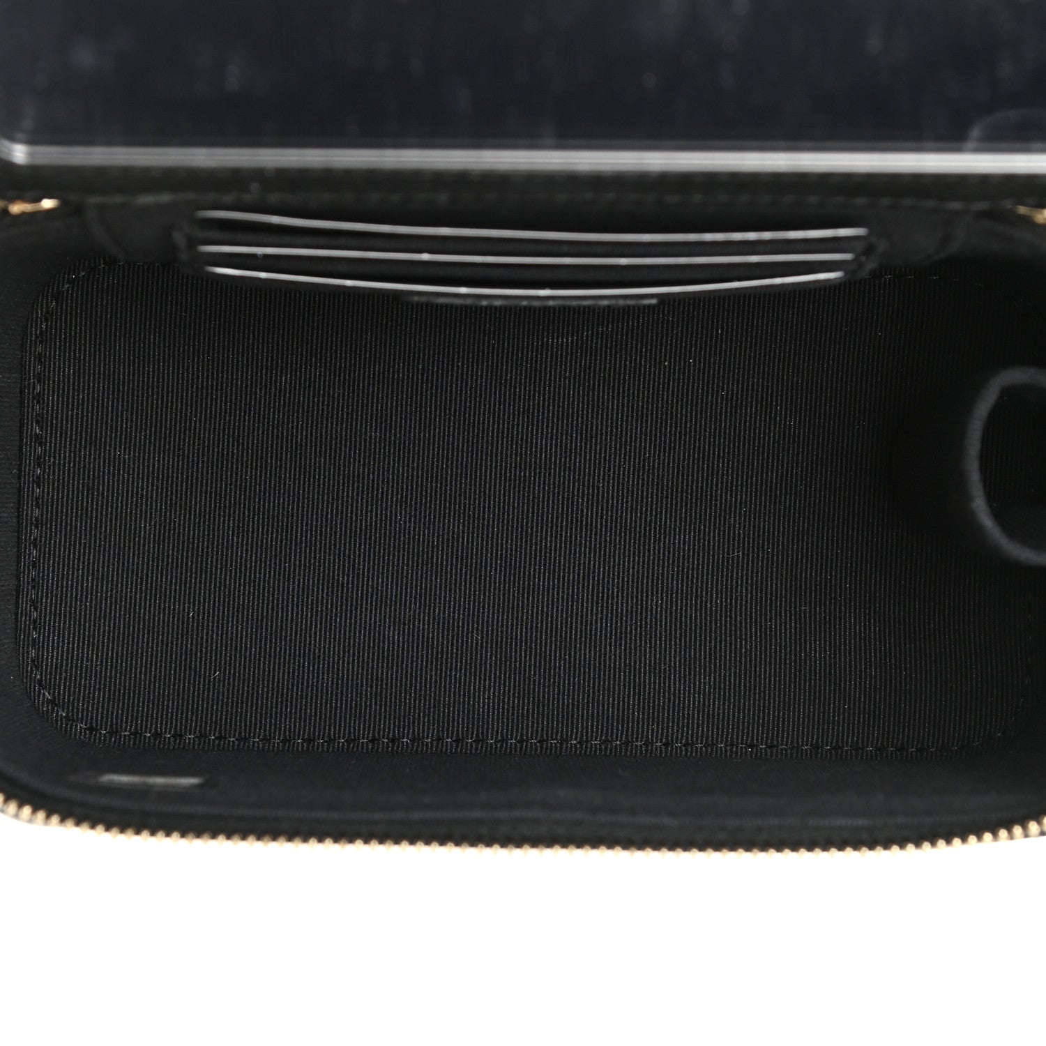 Chanel Caviar Quilted Small Tiny CC Vanity Case With Chain Black 5 of 12