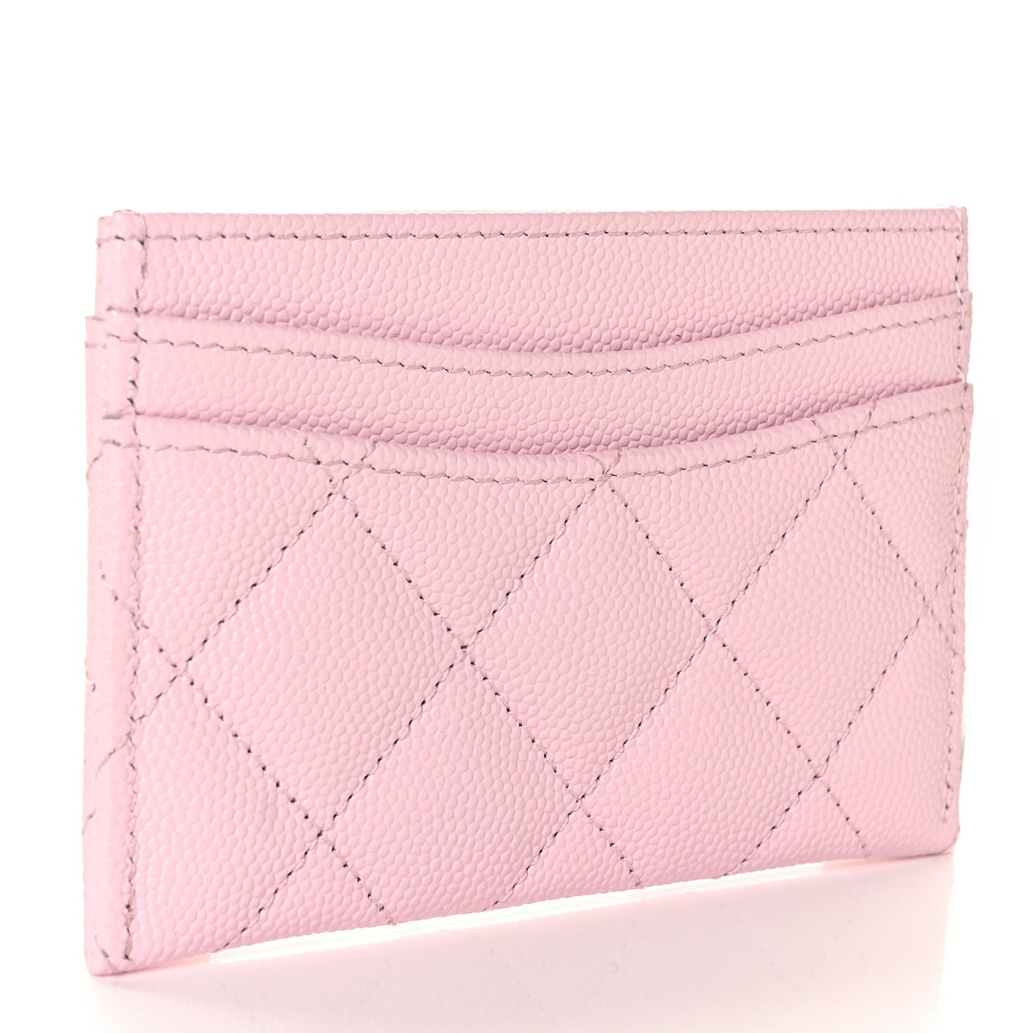 Chanel Caviar Quilted Card Holder Light Pink 3 of 9