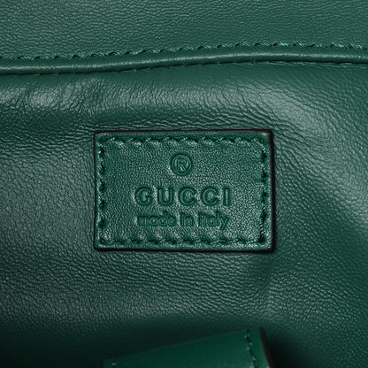 Gucci GG Supreme Monogram Snakeskin Ophidia Double Buckle Backpack Brown Green 6 of 10