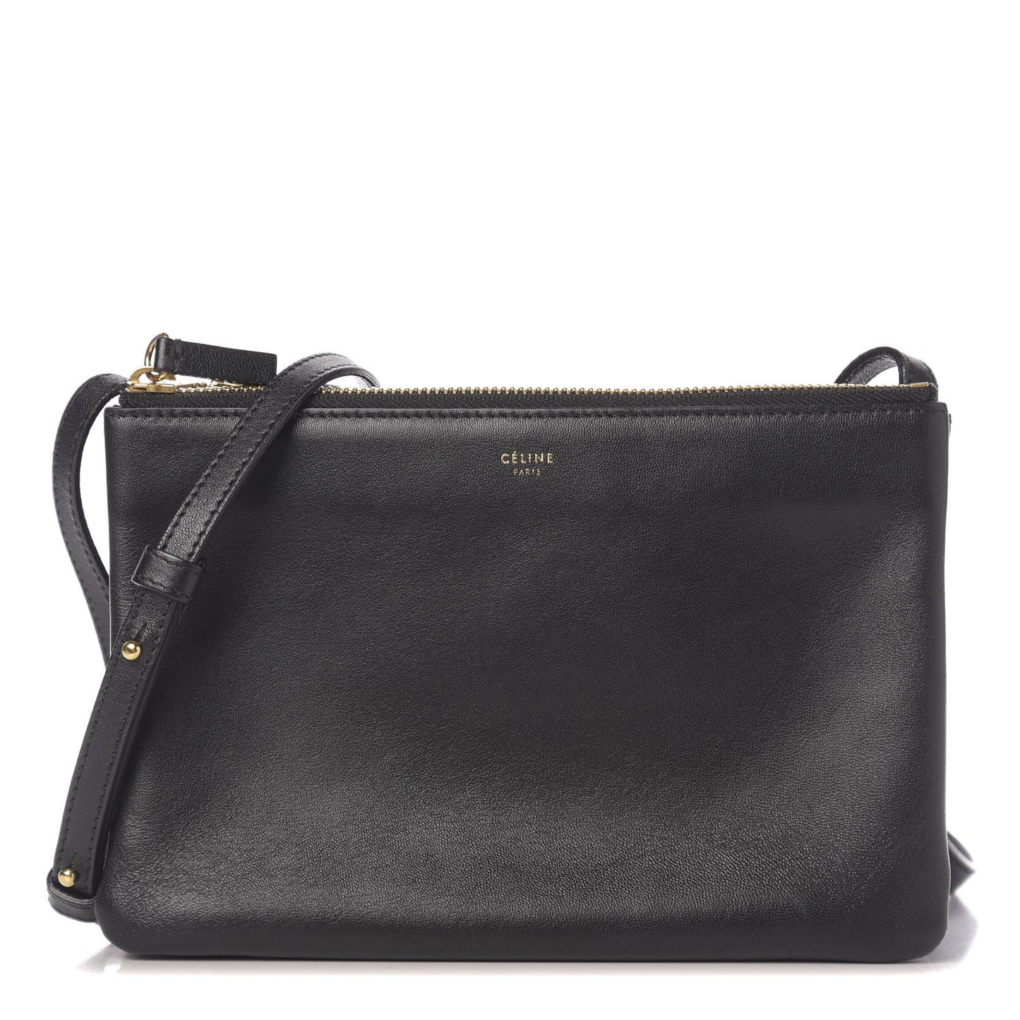 Lambskin Small Trio Crossbody Bag Black