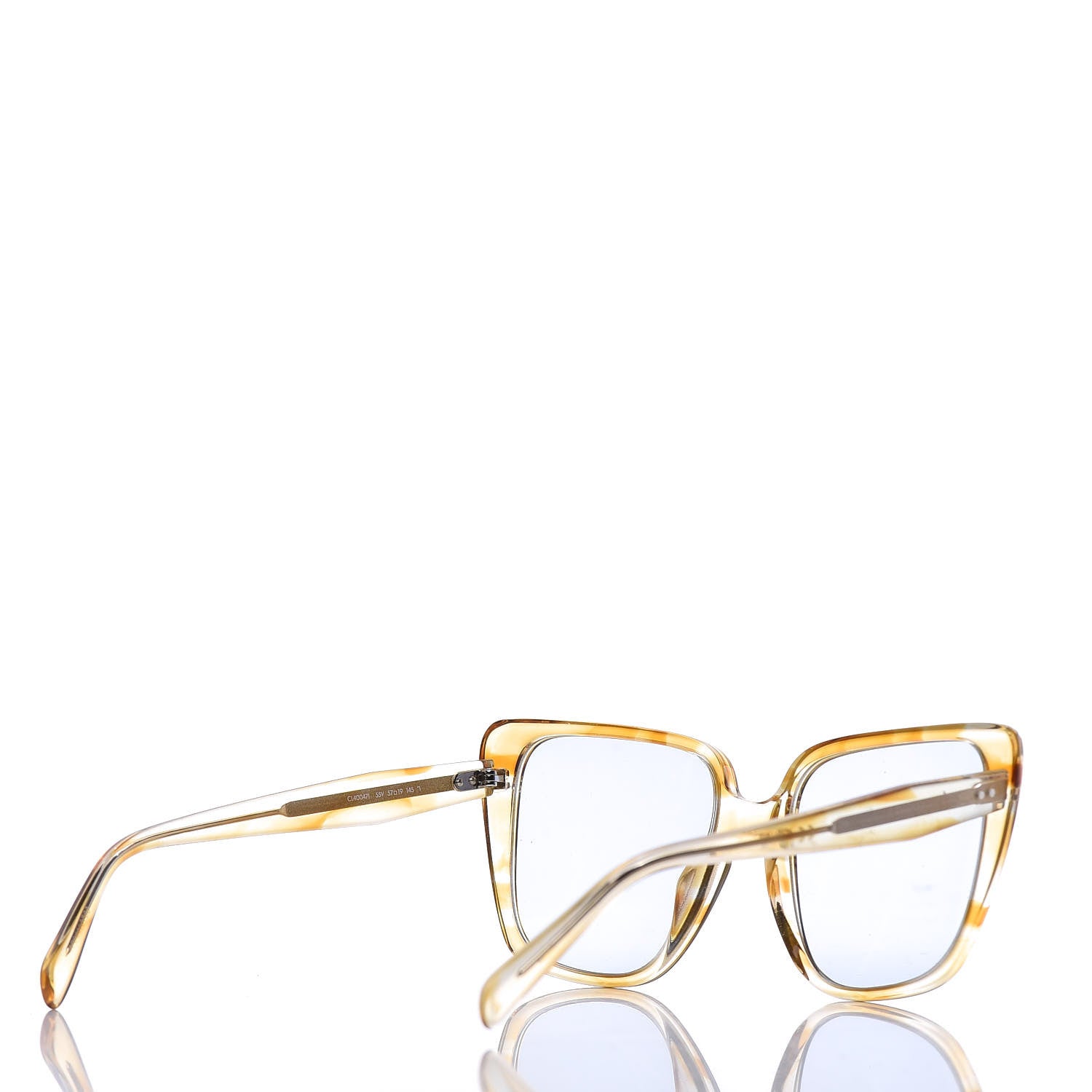 Celine Acetate Cat Eye Sunglasses CL400471 Yellow Blue 5 of 6