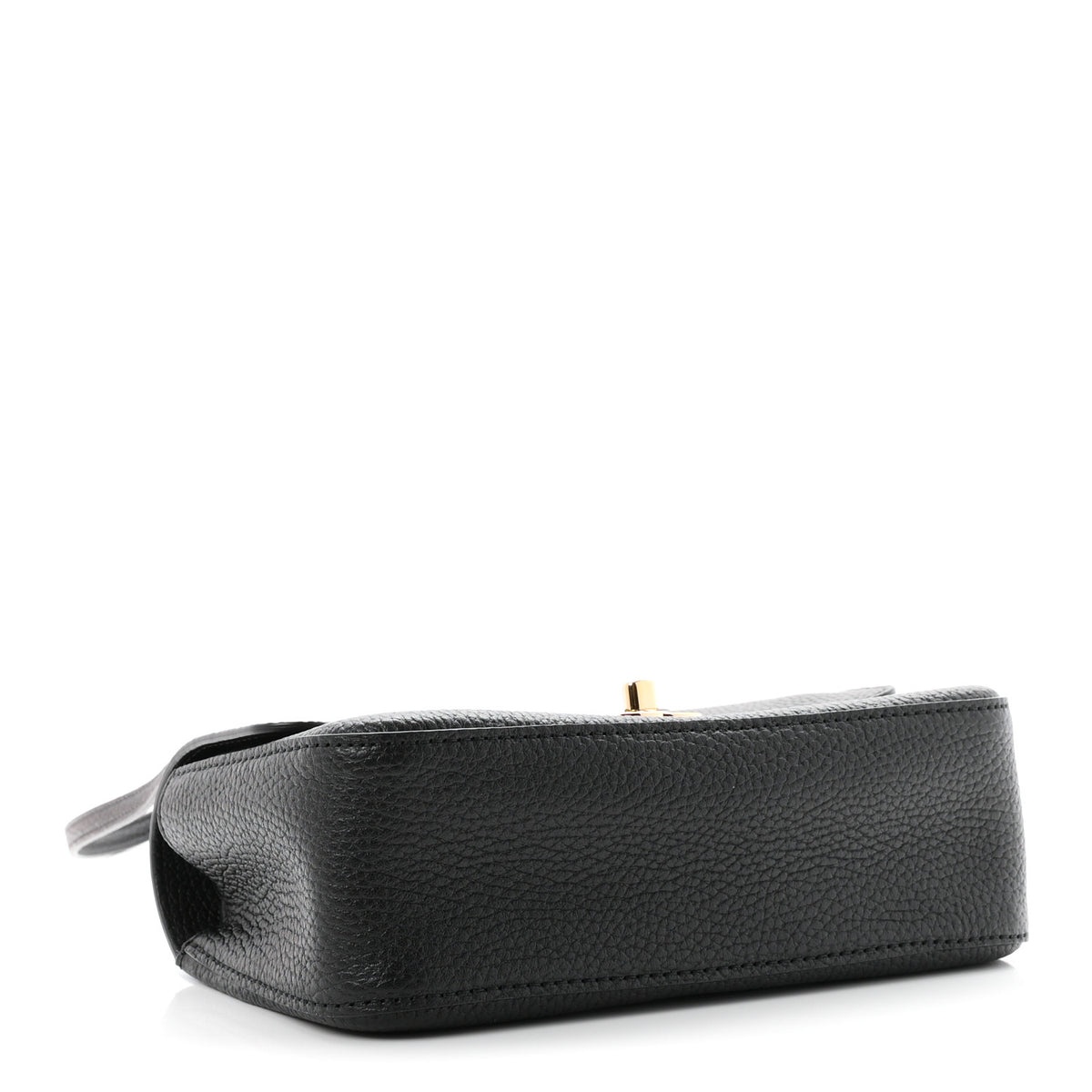 Grained Calfskin Mini Souplissimo Maxi Flap Black