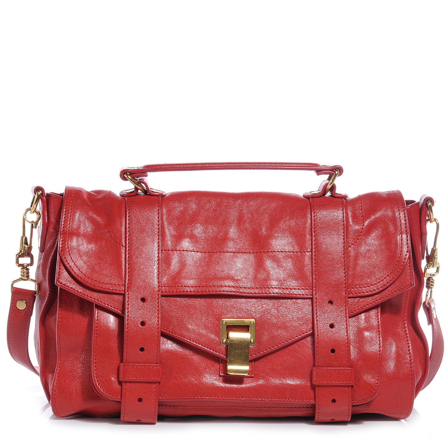 Lambskin PS1 Medium Satchel Lipstick