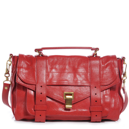 Proenza Schouler Lambskin PS1 Medium Satchel Lipstick 1 of 12