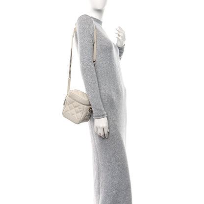 Saint Laurent Grain de Poudre Quilted 80's Vanity Bag Crema Soft 2 of 8