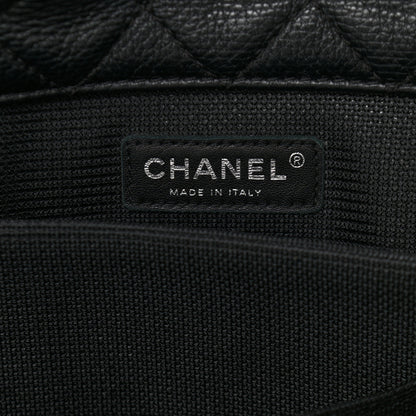 Chanel Calfskin Quilted XXL Travel Flap Bag Black 6 of 10
