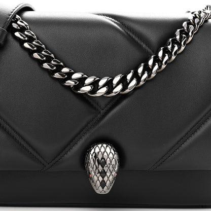Bulgari Calfskin Matelasse Serpenti Cabochon Crossbody Bag Black 7 of 10