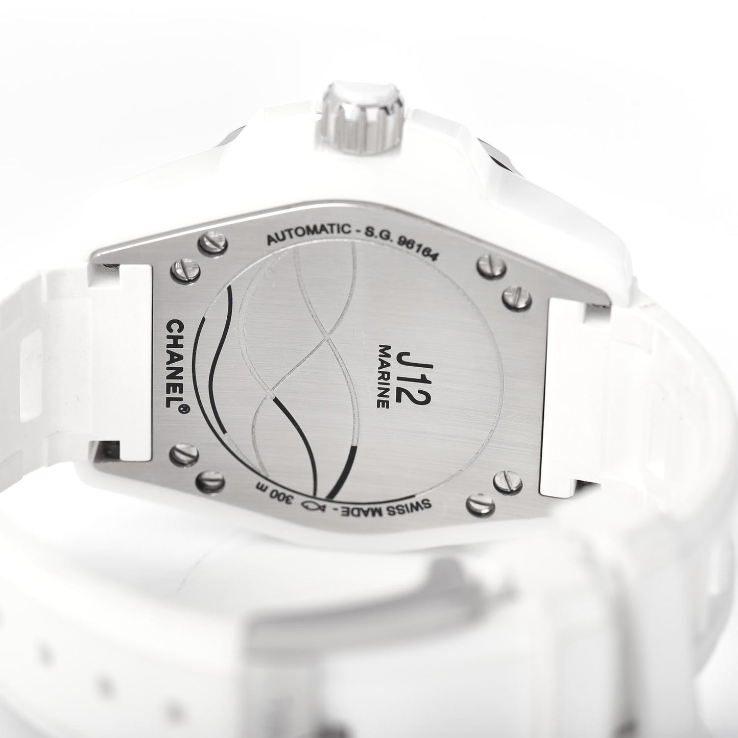 Stainless Steel Ceramic Rubber 40mm J12 Marine Automatic Watch White