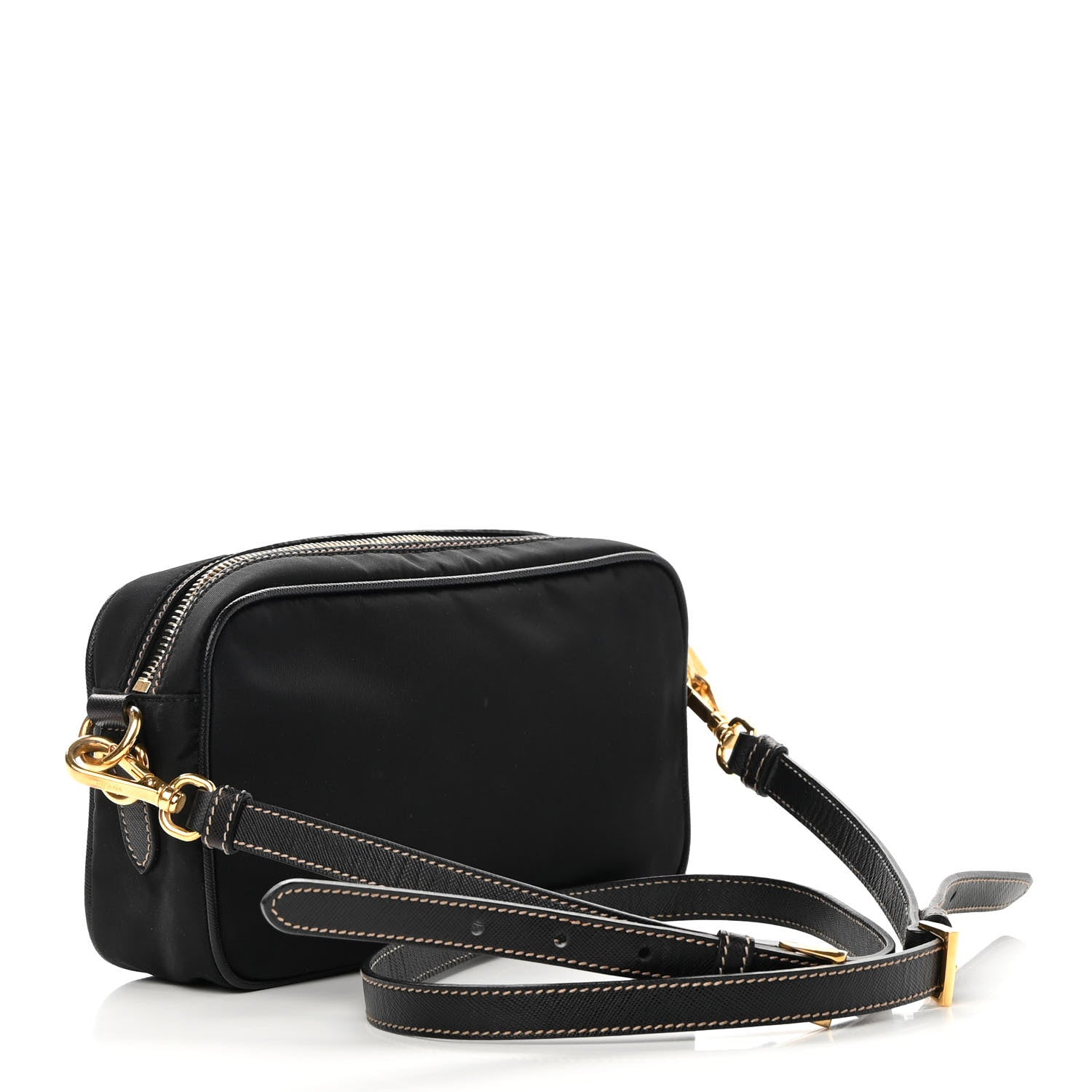 Prada Tessuto Nylon Mini Camera Crossbody Black 3 of 14