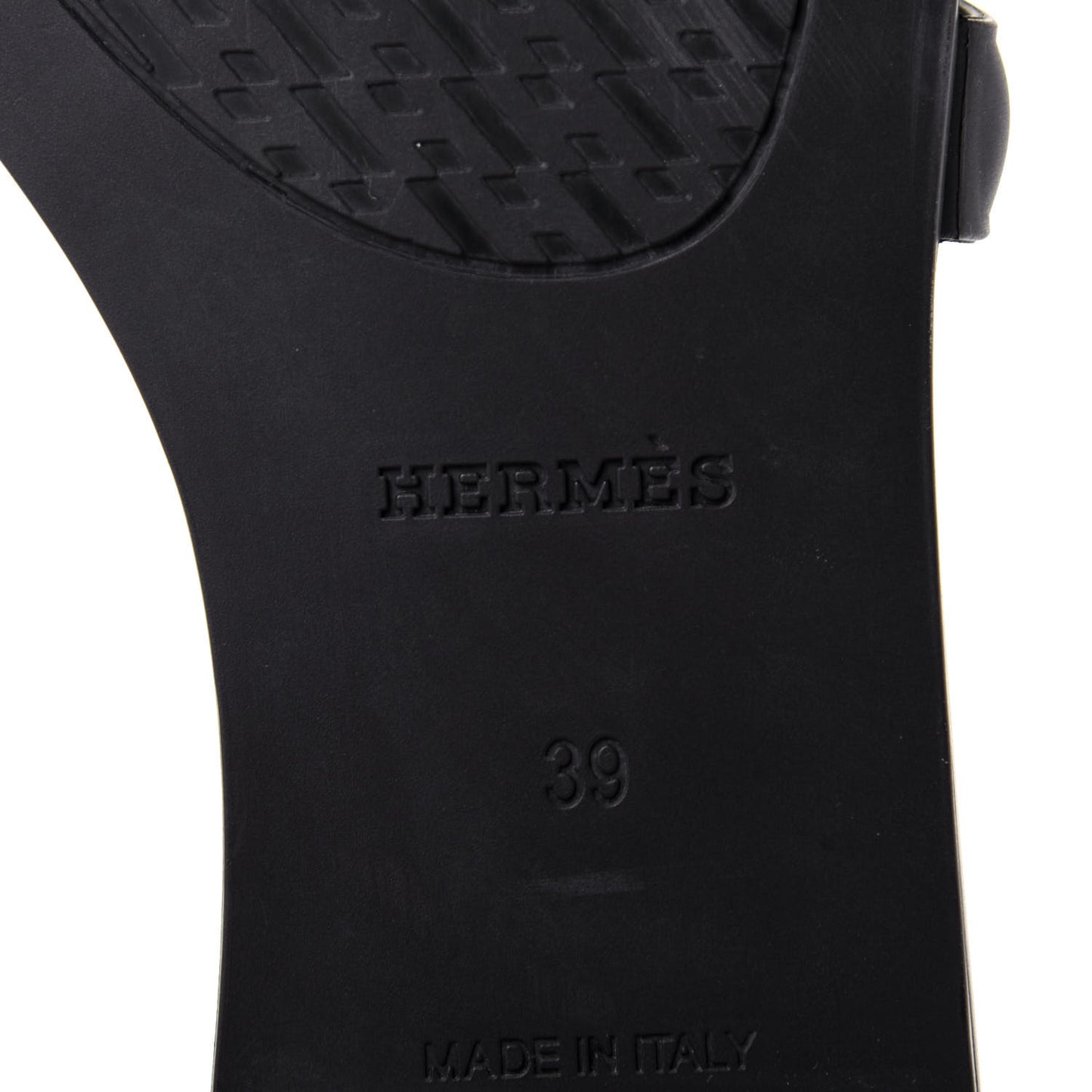 Rubber Aloha Sandals 39 Black