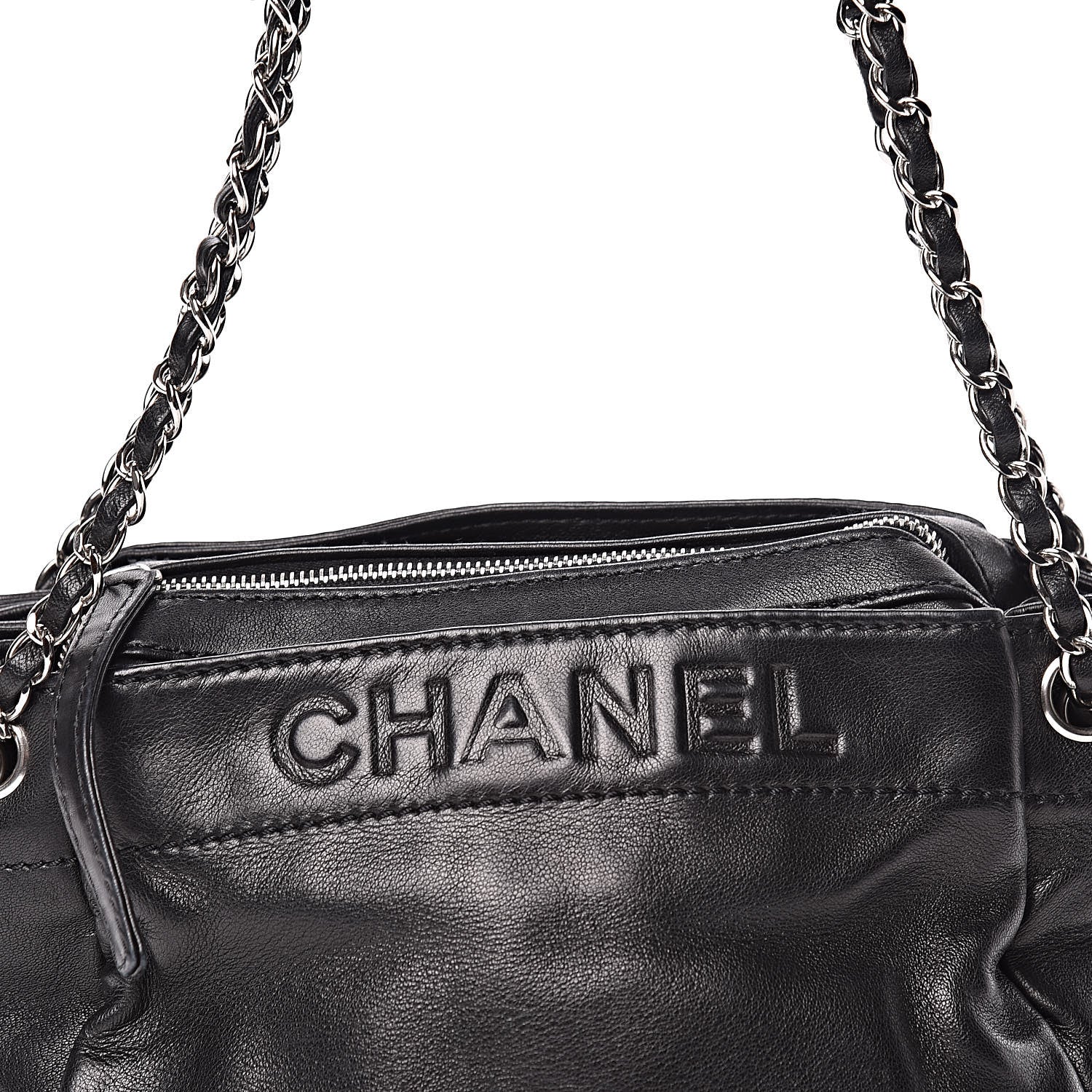Chanel Lambskin Lax Accordion Hobo Black 17 of 17