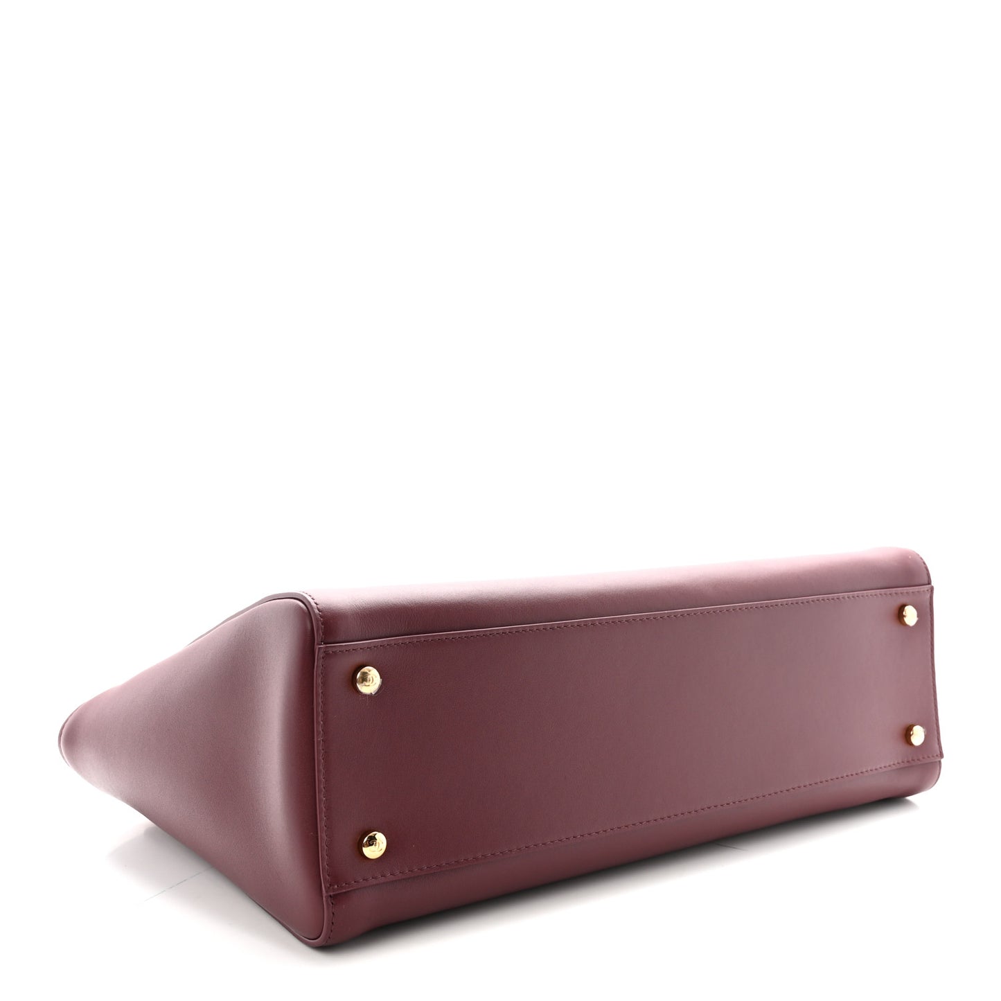Calfskin Archetype Small Shopping Tote Dark Burgundy