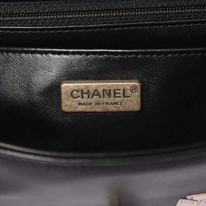 Chanel Lambskin Mosaic Small Flap Black Gold Light Blue 6 of 8