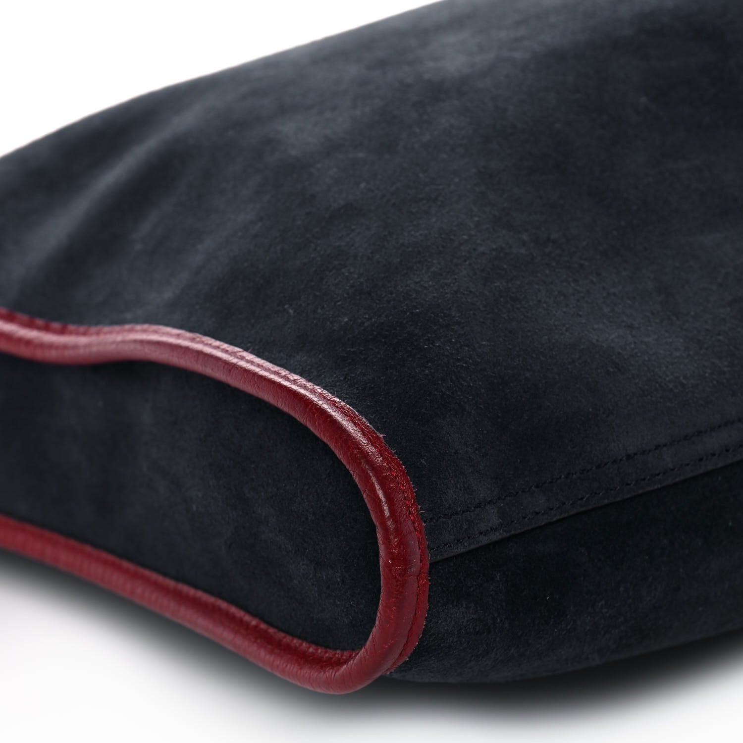 Gucci Suede Calfskin Large Rajah Chain Tote New Blue Romantic Cherry 10 of 12