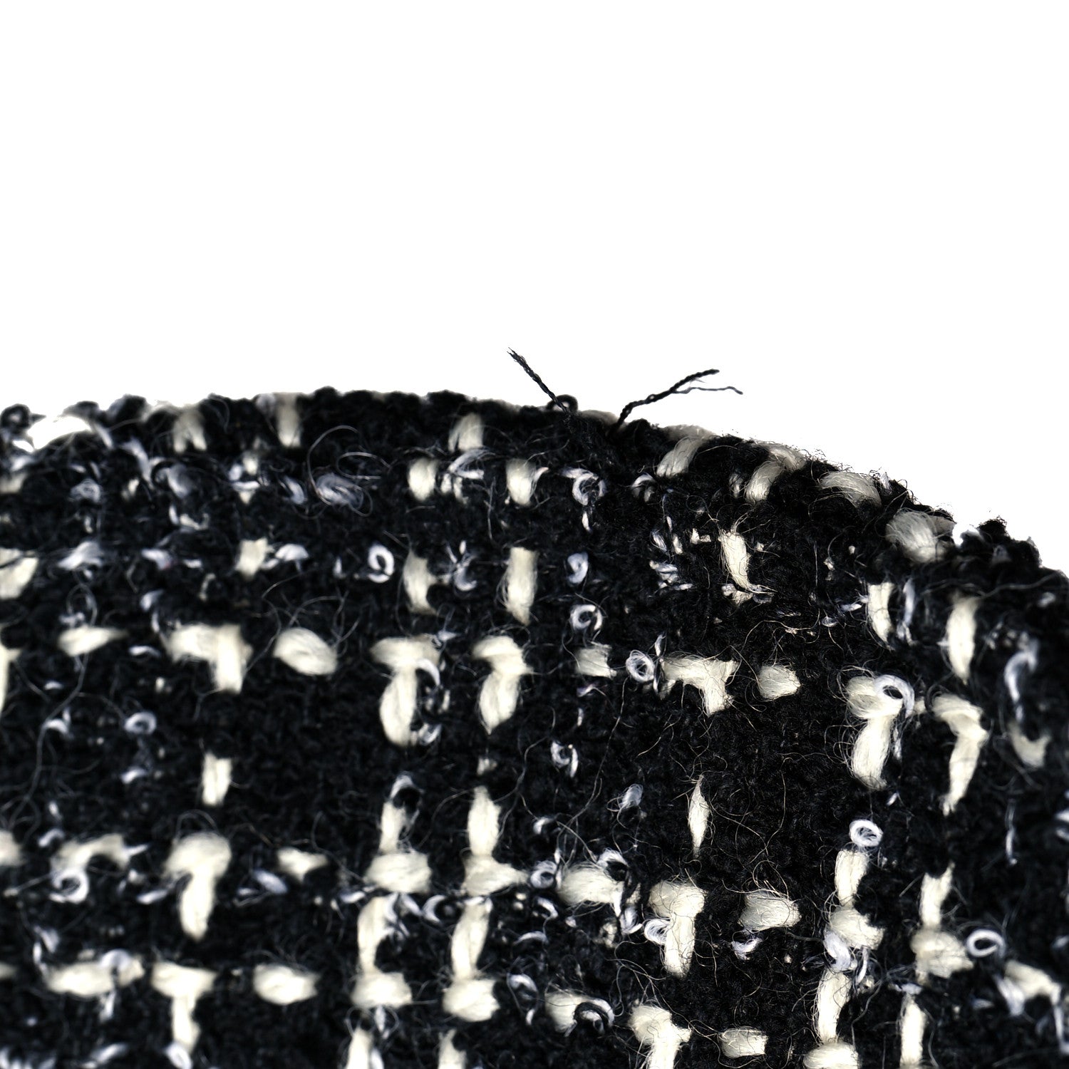 Saint Laurent Wool Tweed Embroidered Baseball Cap 57 Black 9 of 9