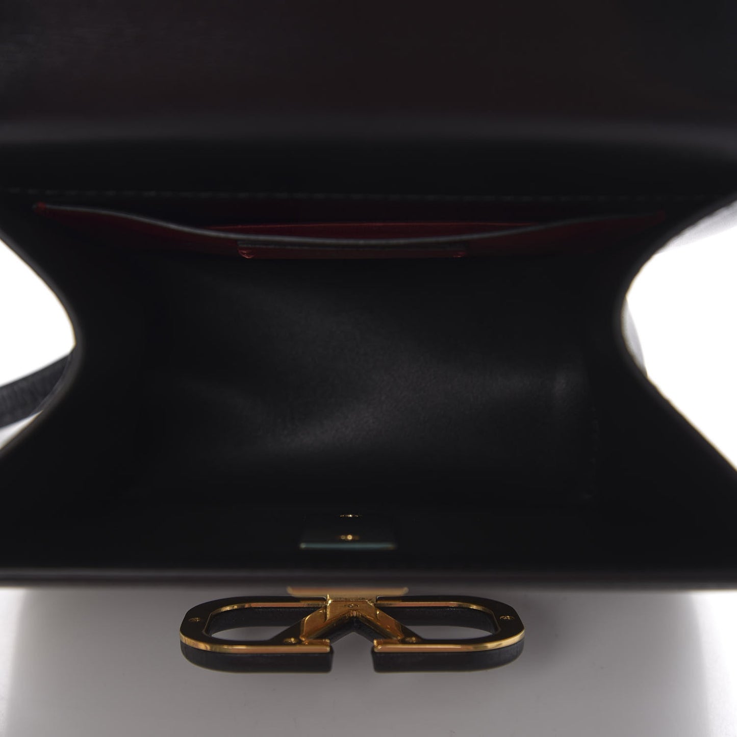 Smooth Calfskin Small VSling Shoulder Bag Black