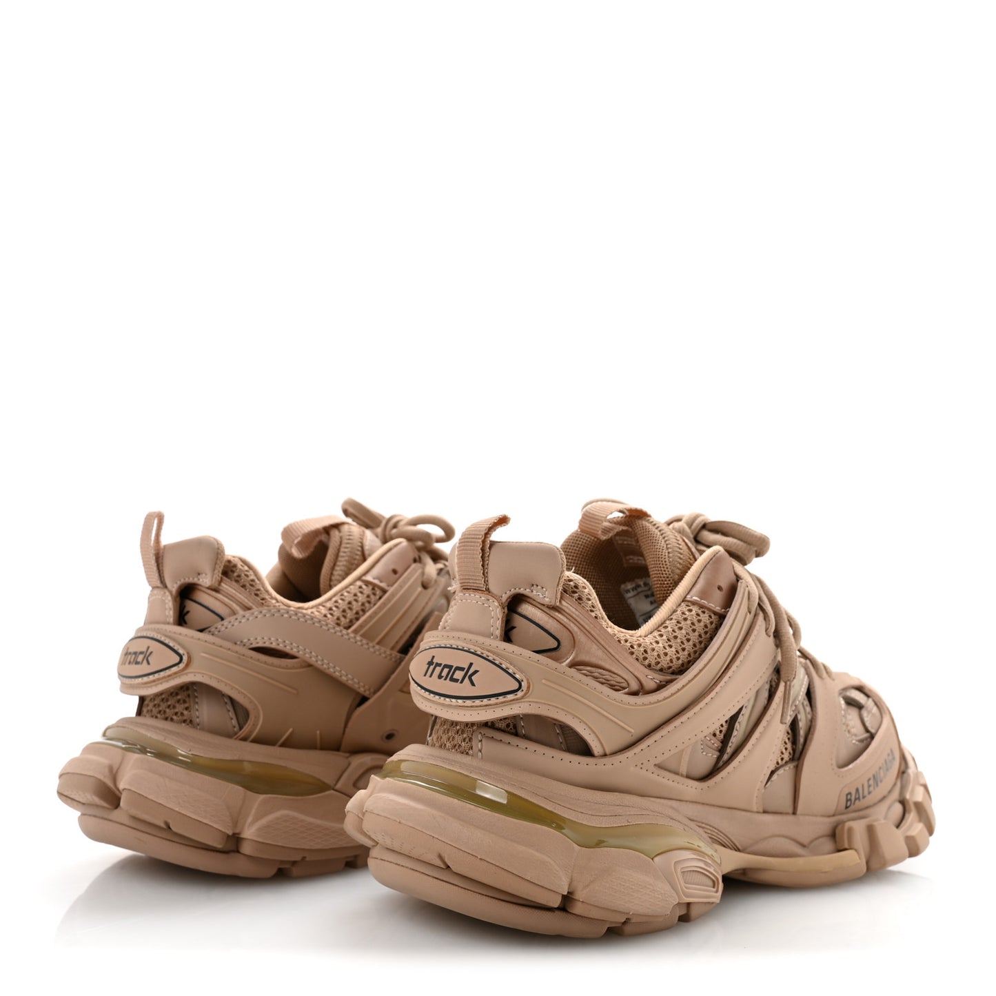 Mesh Rubber Uni-Matte Full Color Womens Track Sneakers 36 Full Beige