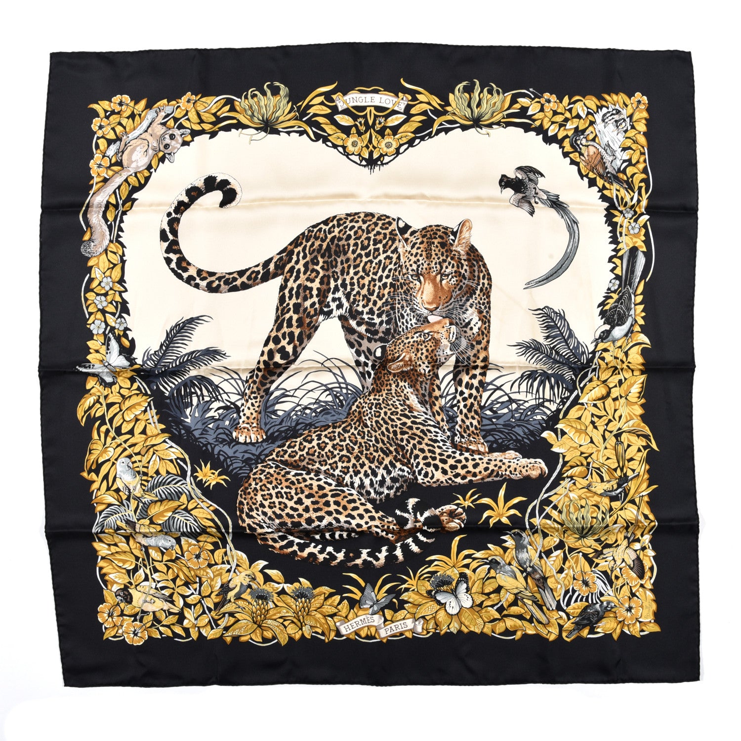 Hermes Silk Jungle Love Scarf 90 1 of 6