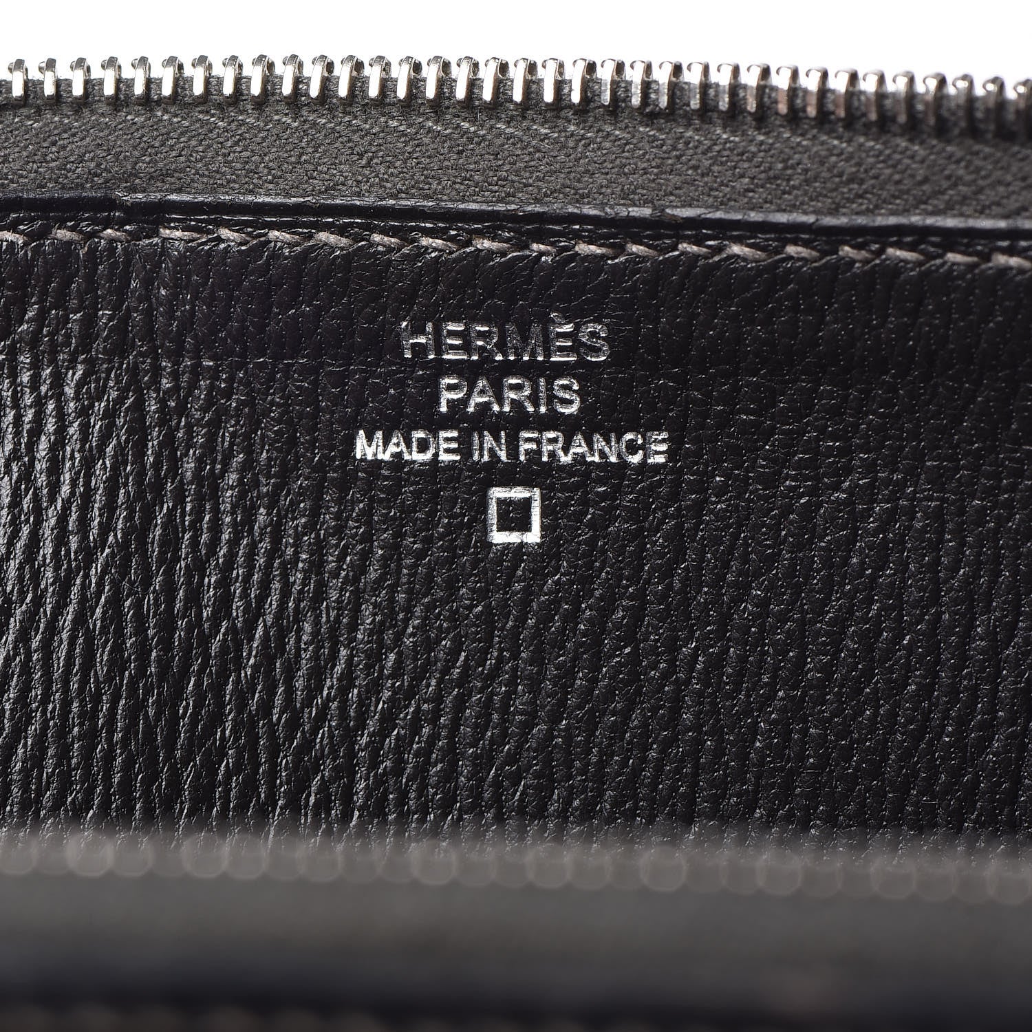 Hermes Shiny Alligator Azap Wallet Graphite 7 of 10