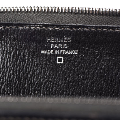 Hermes Shiny Alligator Azap Wallet Graphite 7 of 10