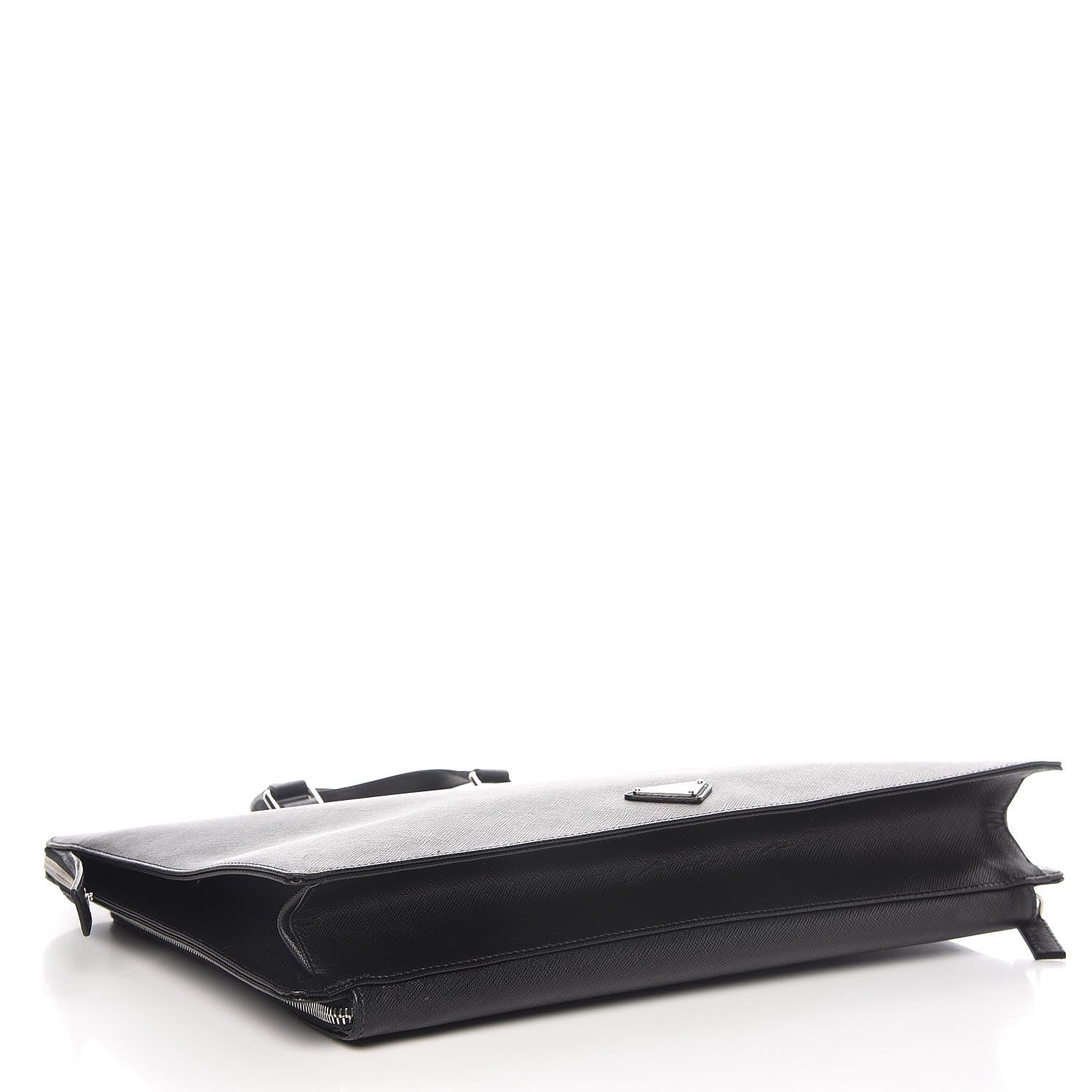 Prada Saffiano Travel Briefcase Black 7 of 16